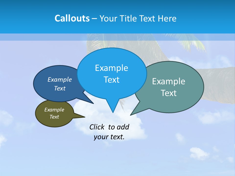Sunny Blue Shore PowerPoint Template