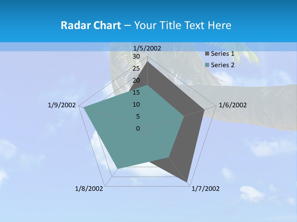 Sunny Blue Shore PowerPoint Template