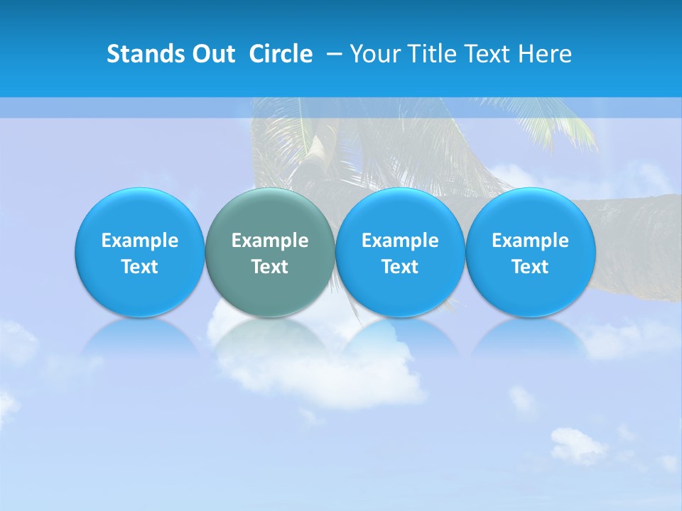 Sunny Blue Shore PowerPoint Template