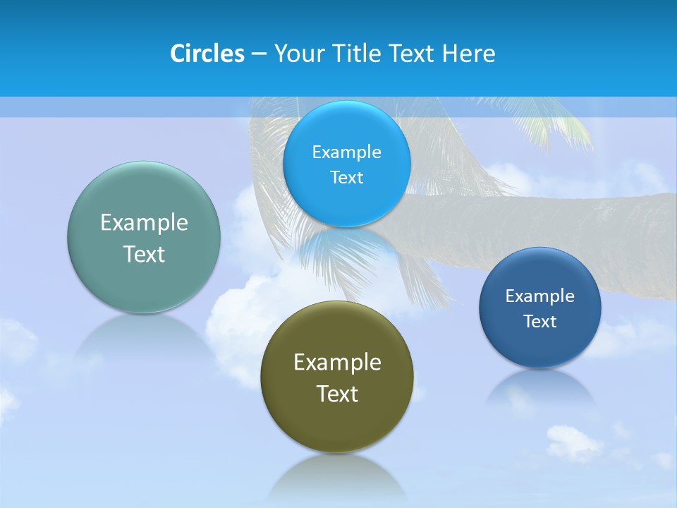 Sunny Blue Shore PowerPoint Template