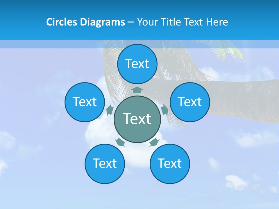 Sunny Blue Shore PowerPoint Template