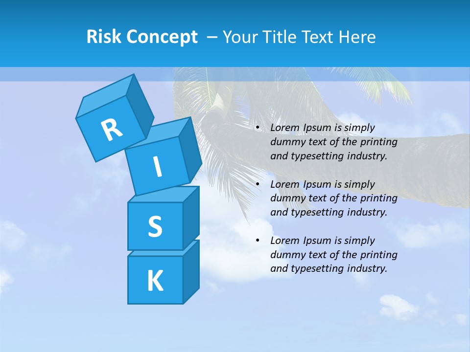 Sunny Blue Shore PowerPoint Template