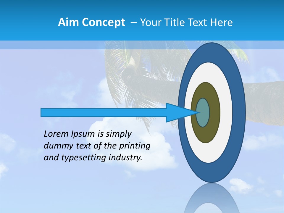 Sunny Blue Shore PowerPoint Template