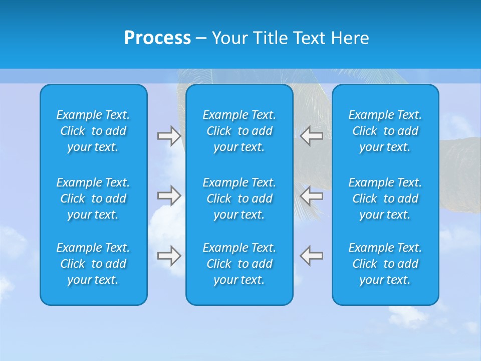 Sunny Blue Shore PowerPoint Template