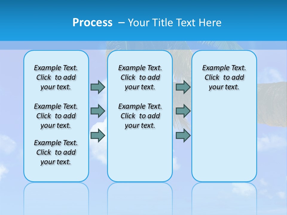 Sunny Blue Shore PowerPoint Template