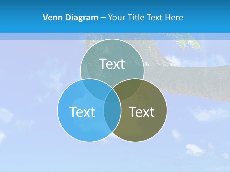 Sunny Blue Shore PowerPoint Template