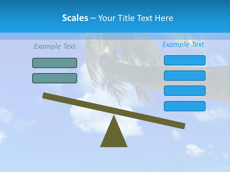 Sunny Blue Shore PowerPoint Template