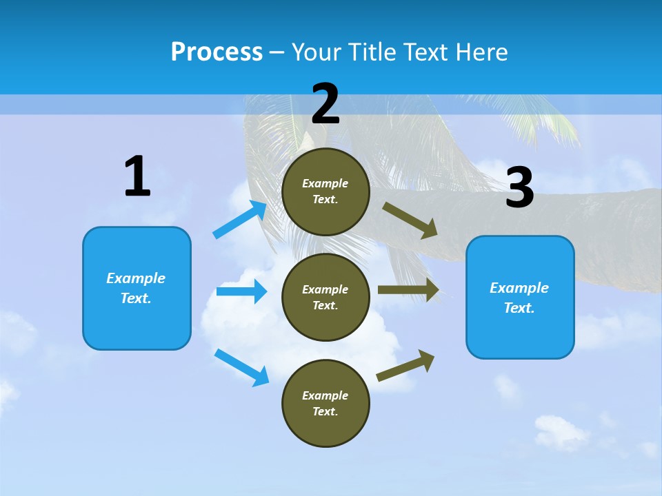 Sunny Blue Shore PowerPoint Template