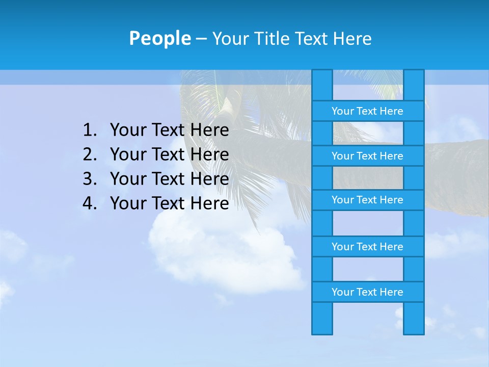 Sunny Blue Shore PowerPoint Template