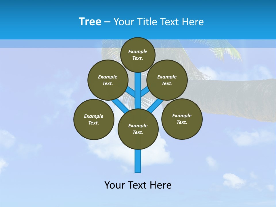 Sunny Blue Shore PowerPoint Template