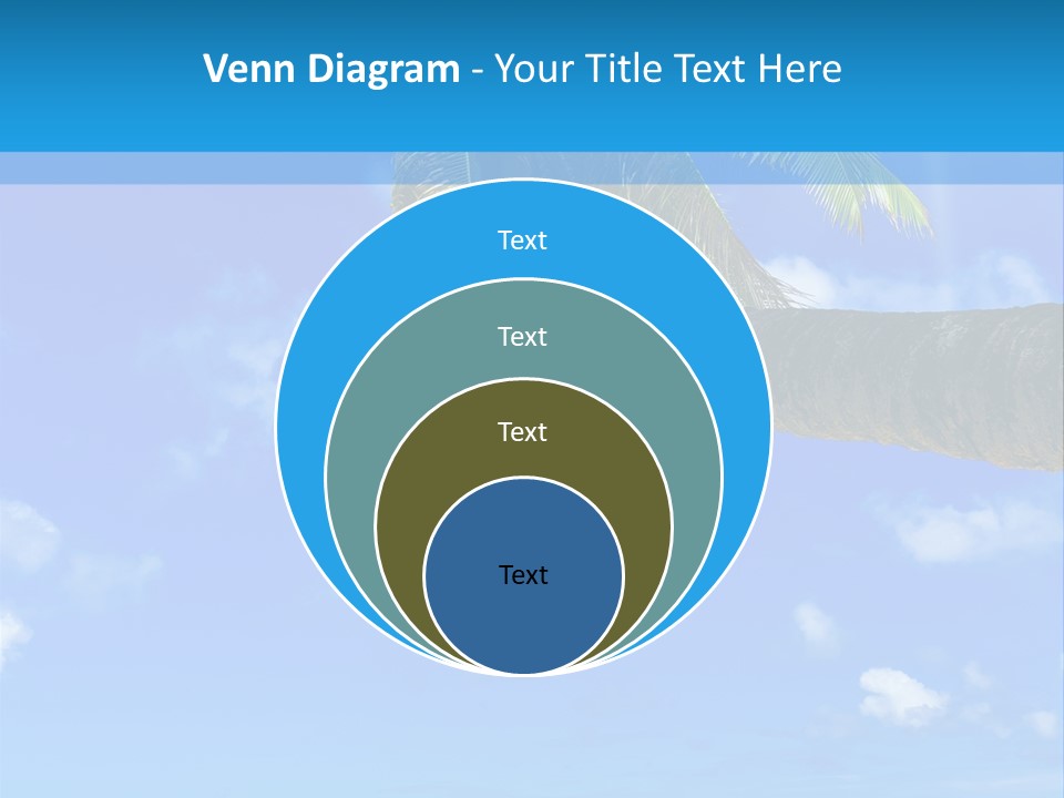Sunny Blue Shore PowerPoint Template
