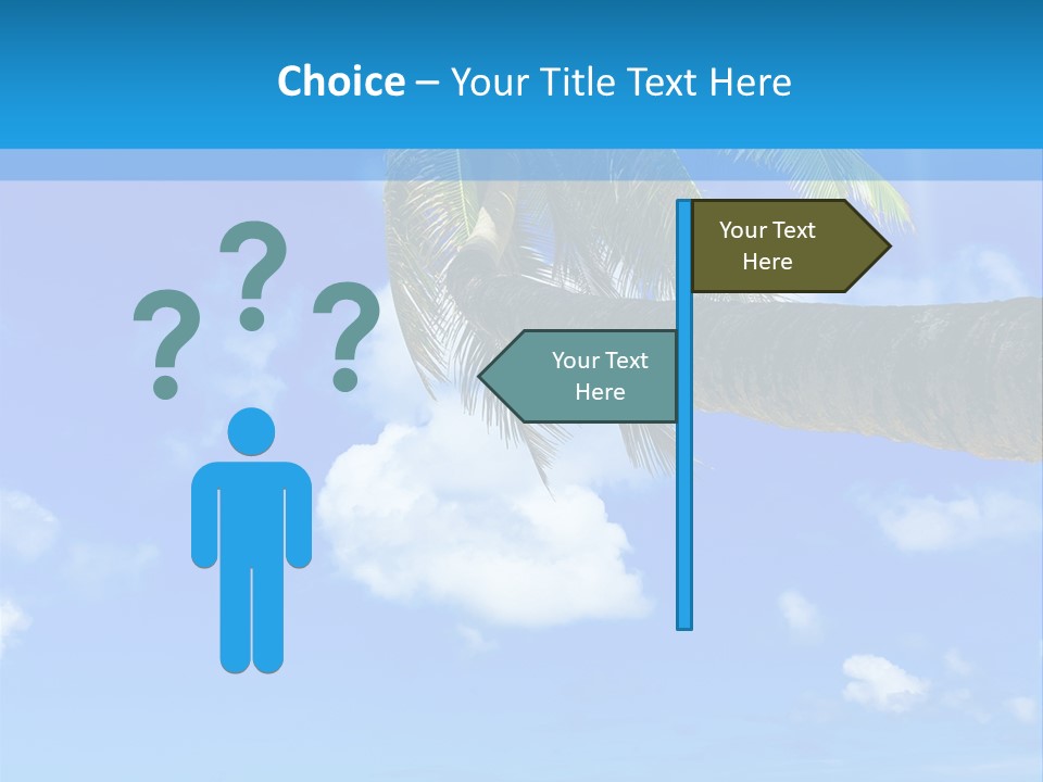 Sunny Blue Shore PowerPoint Template