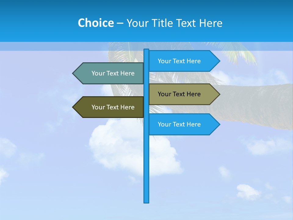 Sunny Blue Shore PowerPoint Template
