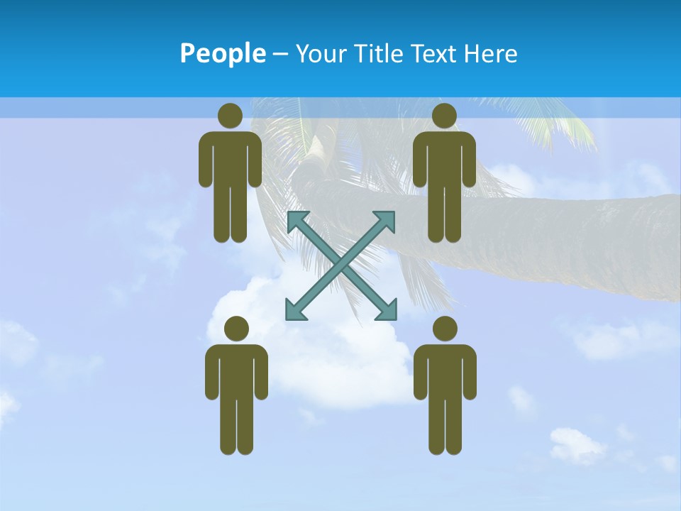 Sunny Blue Shore PowerPoint Template