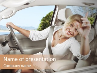 Cute Smile Auto PowerPoint Template
