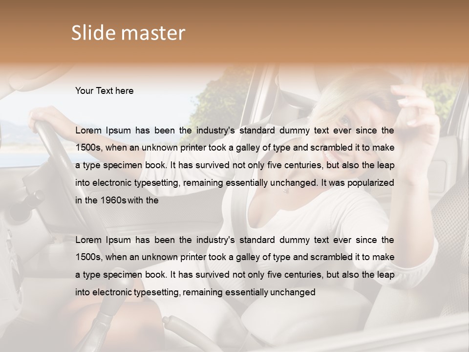 Cute Smile Auto PowerPoint Template