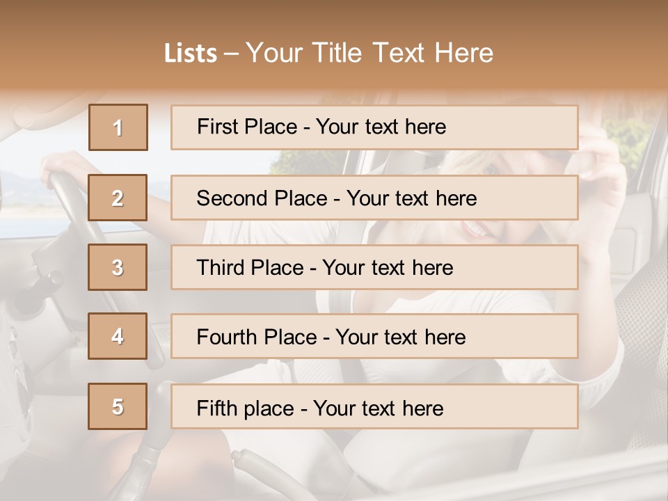Cute Smile Auto PowerPoint Template