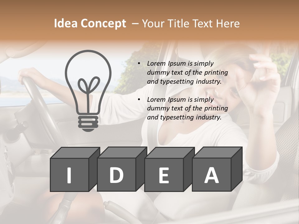 Cute Smile Auto PowerPoint Template