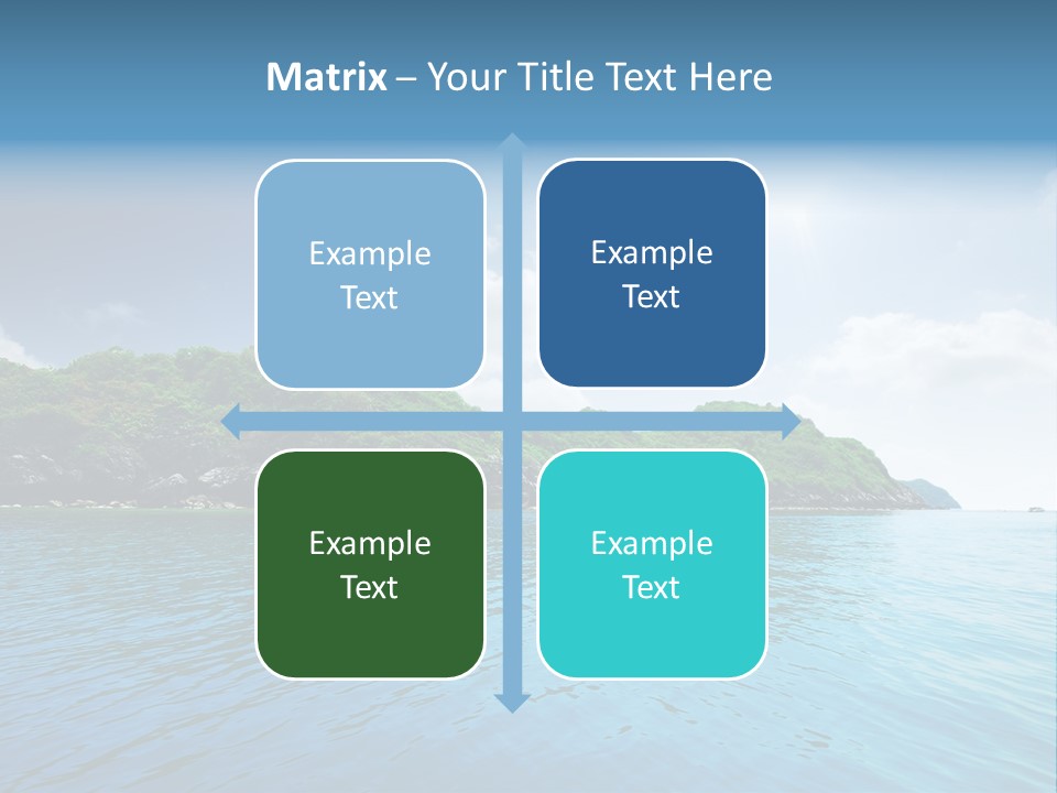 Rock Sand Turquoise PowerPoint Template