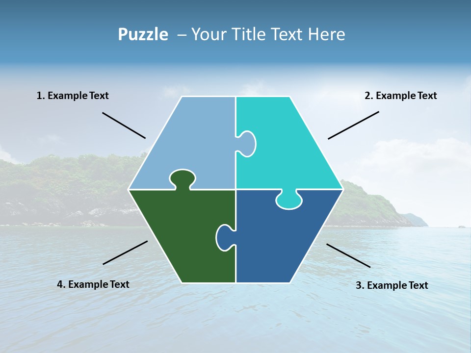 Rock Sand Turquoise PowerPoint Template