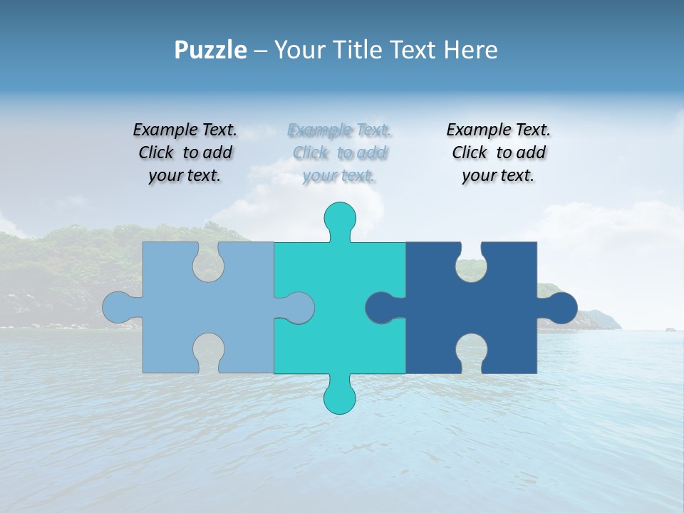 Rock Sand Turquoise PowerPoint Template