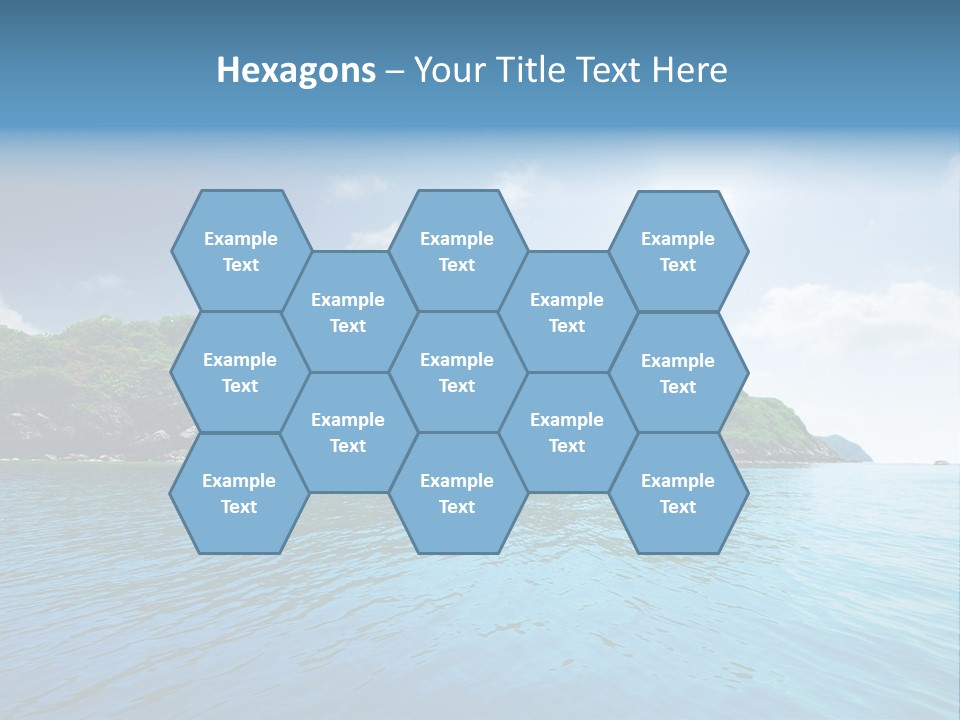 Rock Sand Turquoise PowerPoint Template