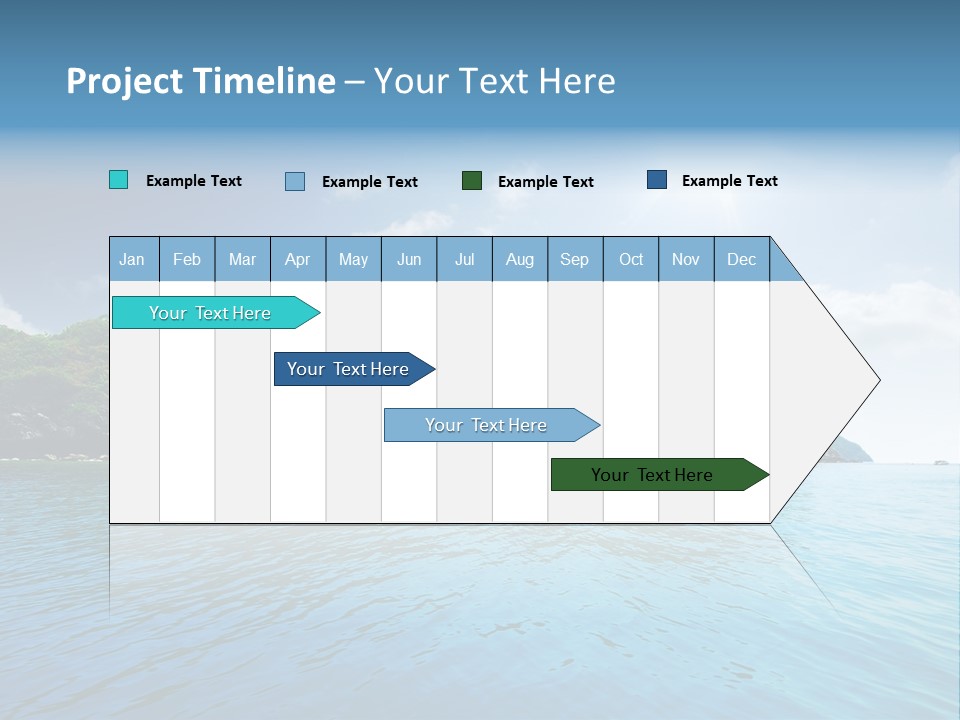 Rock Sand Turquoise PowerPoint Template
