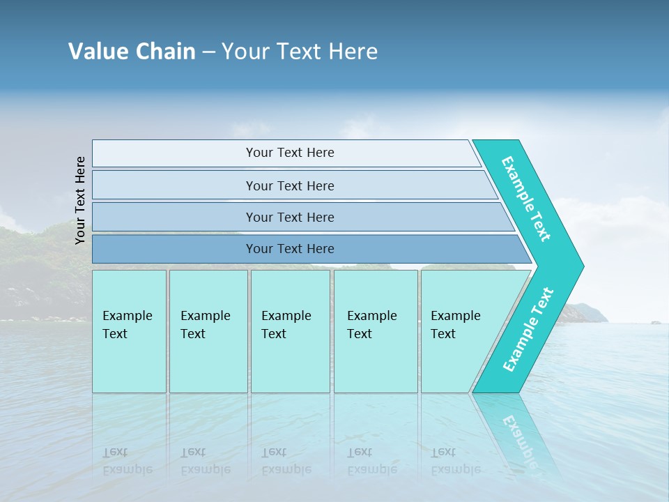 Rock Sand Turquoise PowerPoint Template