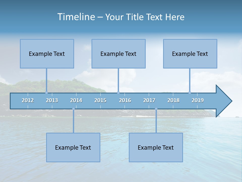 Rock Sand Turquoise PowerPoint Template