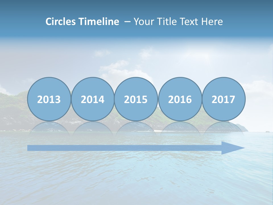Rock Sand Turquoise PowerPoint Template