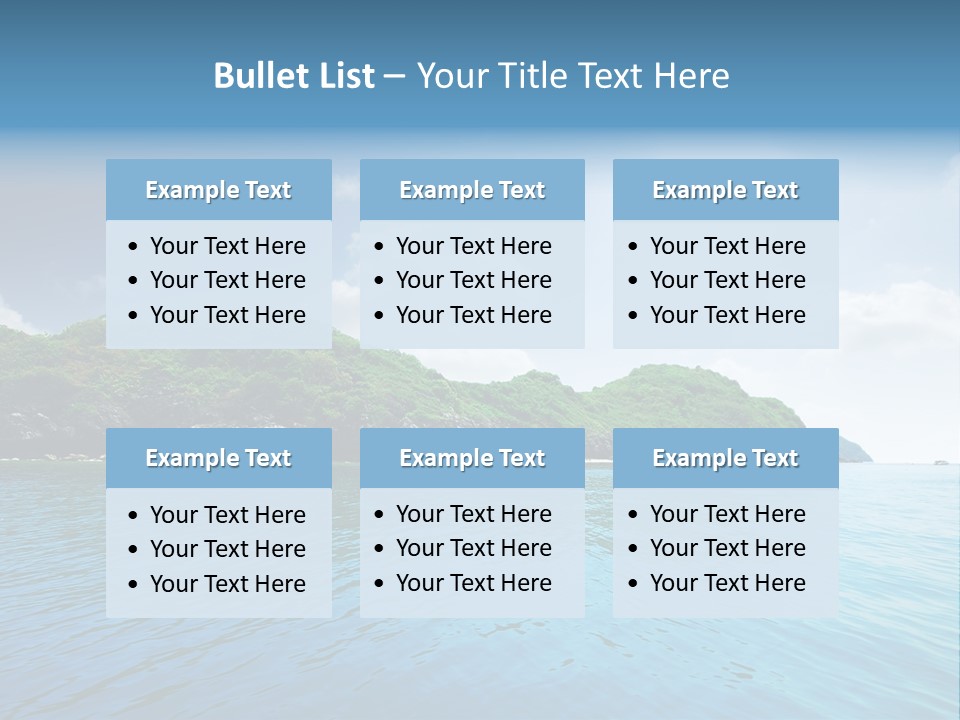 Rock Sand Turquoise PowerPoint Template