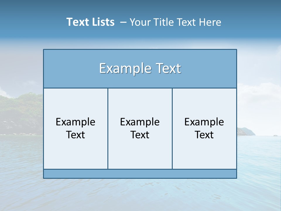 Rock Sand Turquoise PowerPoint Template