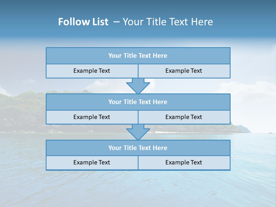 Rock Sand Turquoise PowerPoint Template