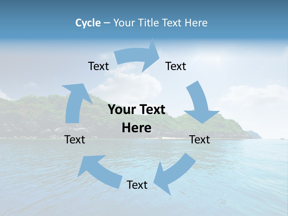 Rock Sand Turquoise PowerPoint Template