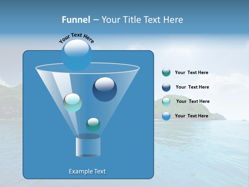 Rock Sand Turquoise PowerPoint Template