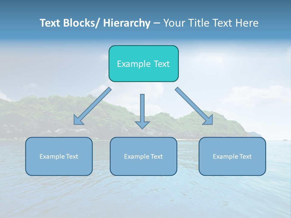Rock Sand Turquoise PowerPoint Template