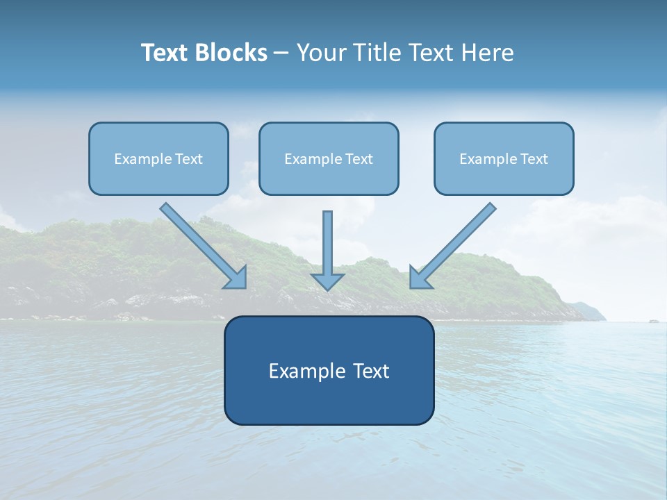 Rock Sand Turquoise PowerPoint Template