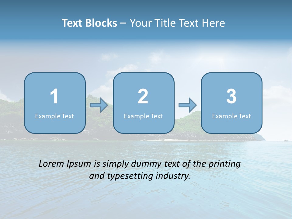 Rock Sand Turquoise PowerPoint Template