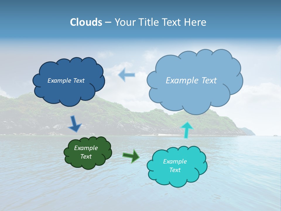 Rock Sand Turquoise PowerPoint Template