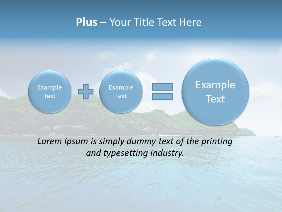 Rock Sand Turquoise PowerPoint Template