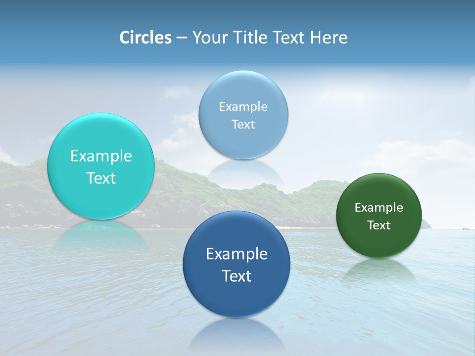 Rock Sand Turquoise PowerPoint Template