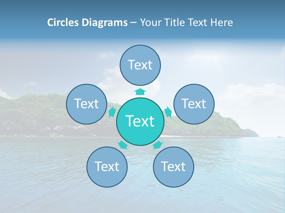 Rock Sand Turquoise PowerPoint Template