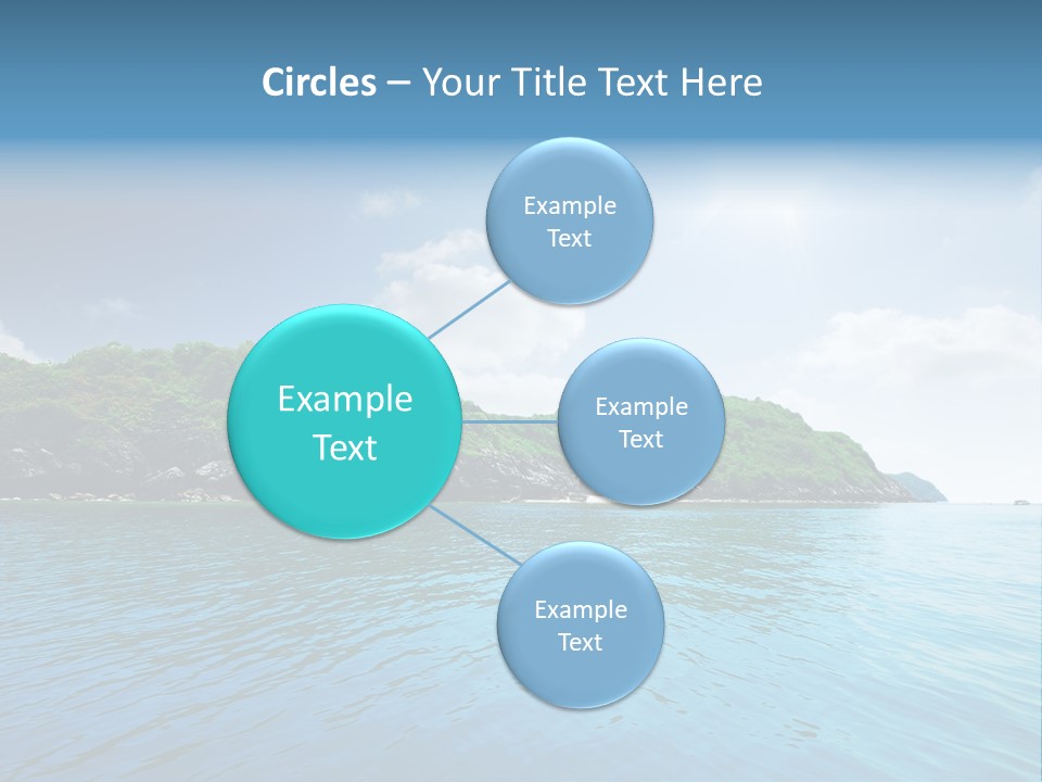 Rock Sand Turquoise PowerPoint Template