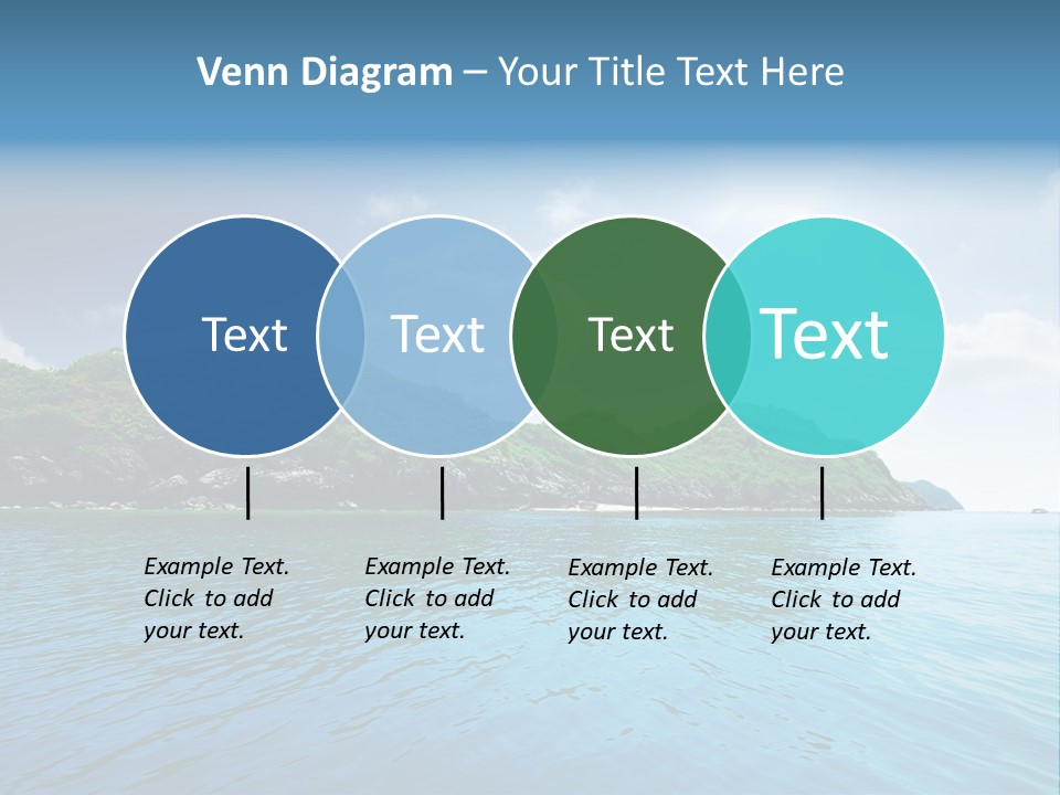 Rock Sand Turquoise PowerPoint Template