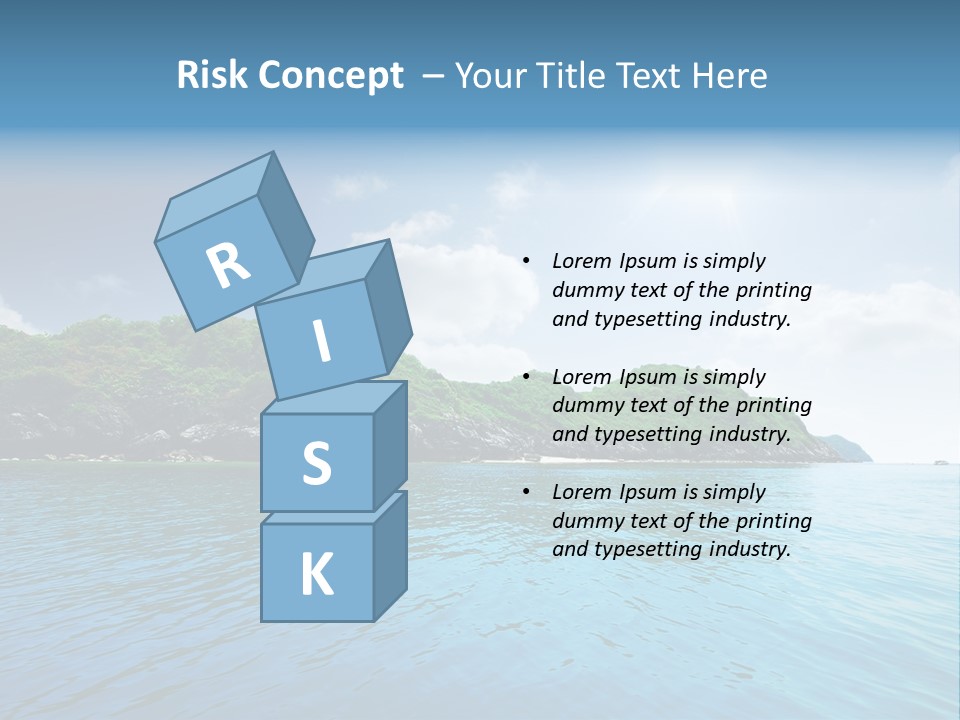 Rock Sand Turquoise PowerPoint Template