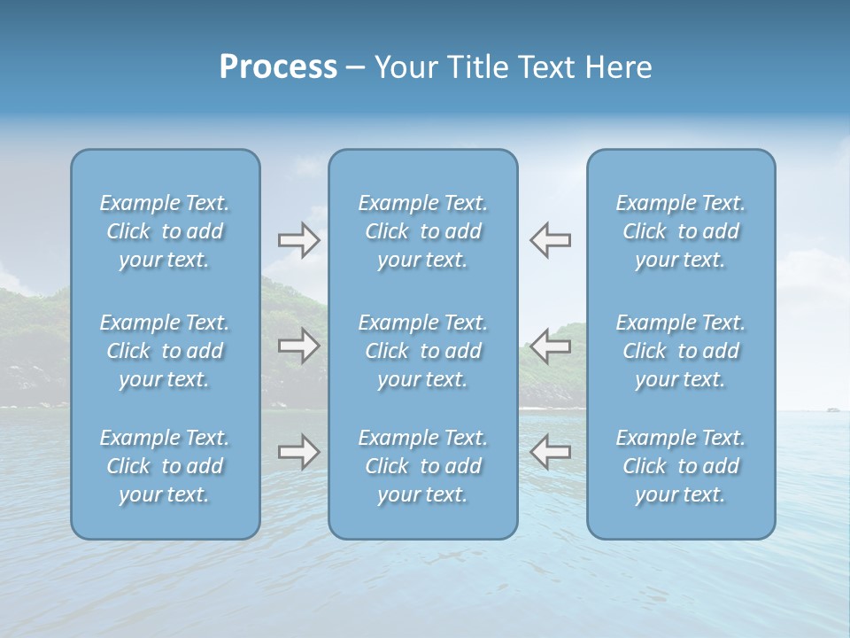 Rock Sand Turquoise PowerPoint Template