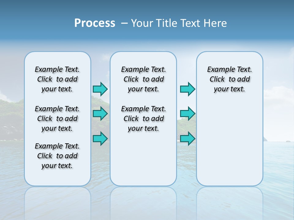 Rock Sand Turquoise PowerPoint Template