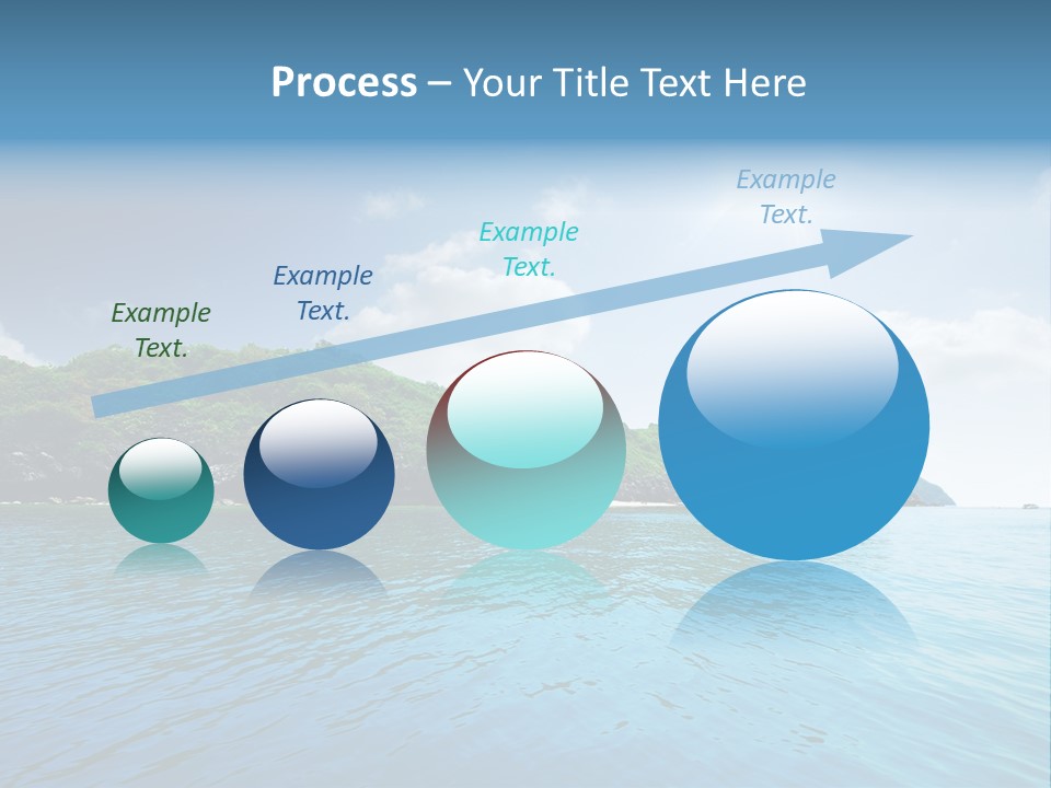 Rock Sand Turquoise PowerPoint Template