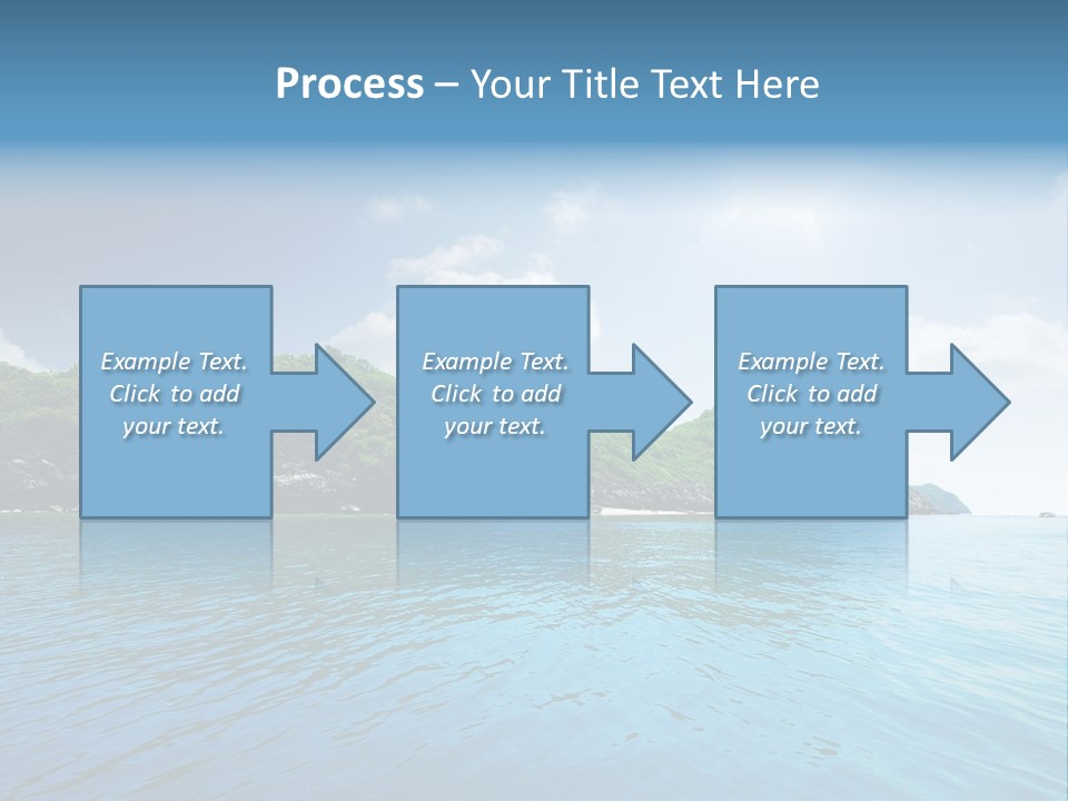 Rock Sand Turquoise PowerPoint Template