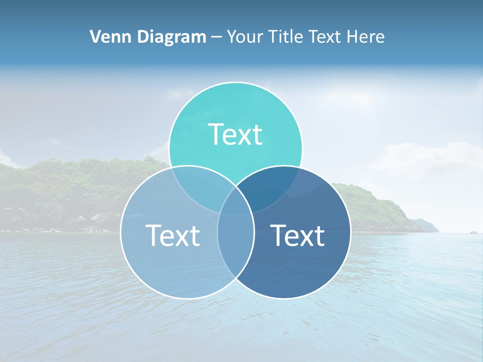 Rock Sand Turquoise PowerPoint Template